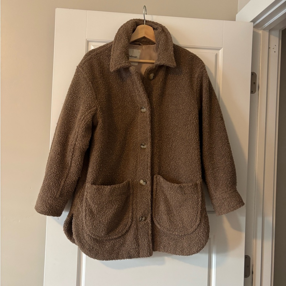 Madewell Brown Teddy Coat